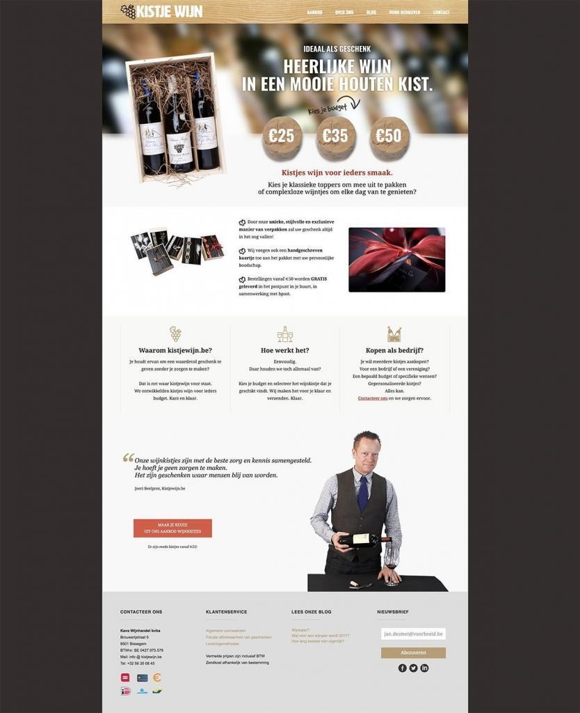 Kistjewijn.be - Tevreden klant van BARNS KORTRIJK - website, e-shop, webshop, nieuwsbrief, bedrijfsfoto's kleine ondernemingen
